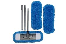 Addis Flat 100% Microfibre Floor Mop 3 pcs Handle & 2 Extra Refills 5174492ebay