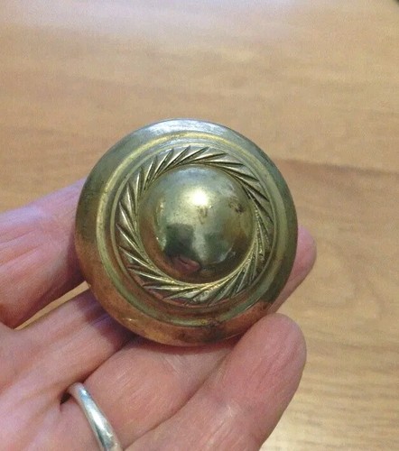 Vintage round brass cupboard - vintage,