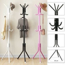 14 Hooks Coat Stand Coat Hat Jacket Umbrella Floor Standing Rack Clothes Hanger.