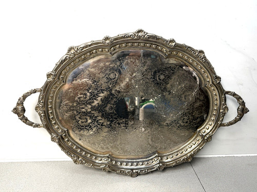 Vintage silver plated serving - vintage,