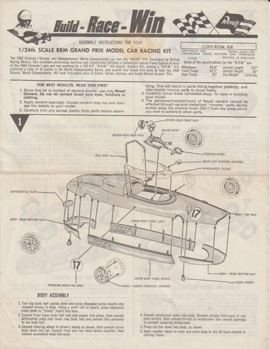 Revell brm 24th scale - revell, kit
