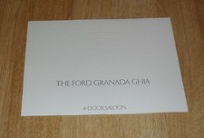 Ford Granada Ghia Saloon Sales Brochure 1974 - 3.0 V6