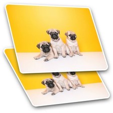 2 x Rectangle Stickers 7.5 cm