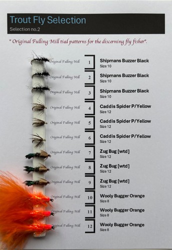 Fulling mill trout - mill, flies