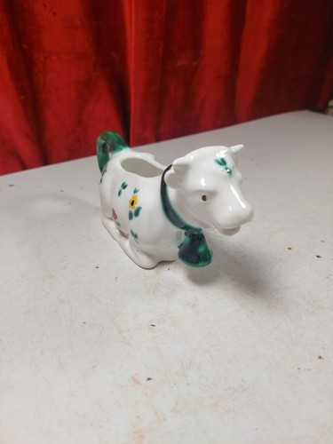 Vintage french ceramic cow - ceramic,