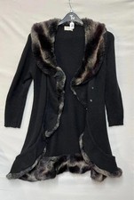 Kaliko faux-fur trim cardigan