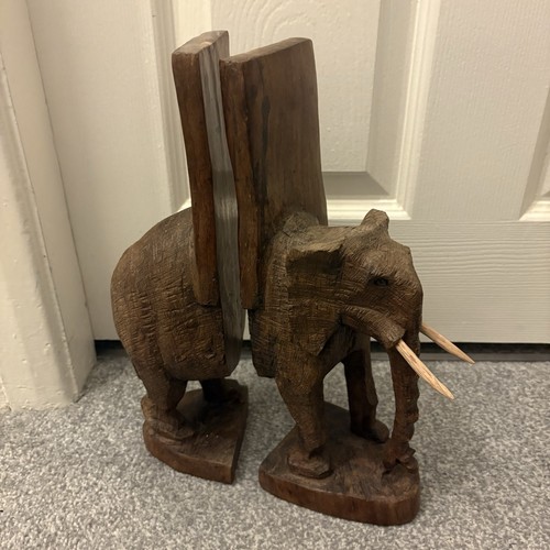 Vintage hand carved - hand, elephant