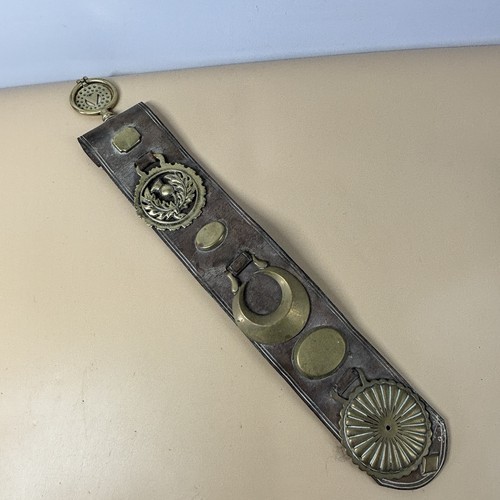 Leather martingale antique - leather,
