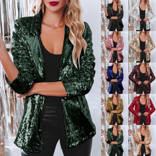 Ladies sparkly sequins long - ladies,