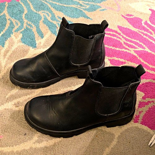 Black leather chelsea - h&m,