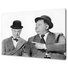 Laurel and hardy canvas print - and,
