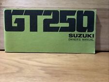 Suzuki GT250 B model Owners Hand Book