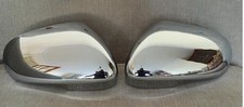 CHROME DOOR WING MIRROR COVERS FITS JAGUAR XF XK XKR XJ XE 2010-2024 MODELS
