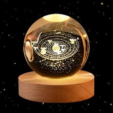 3D Crystal Ball with Wooden