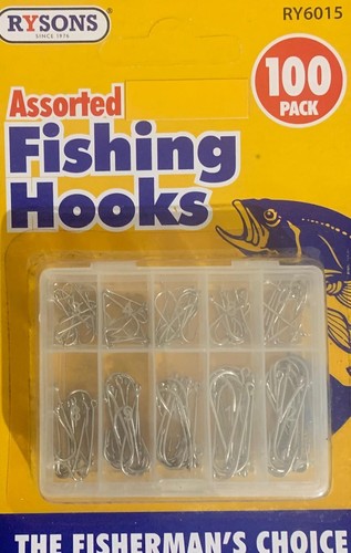 Fishing hooks barb eyed 100 - hooks,