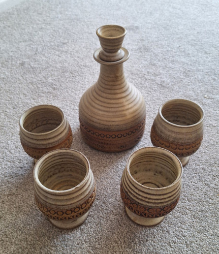 Broadstairs pottery decanter - broadstairs,