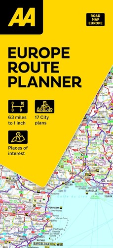 European route planner map - planner,