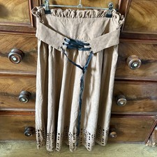 SHEIN Suede Look Brown Skirt Size S Uk 8 new 