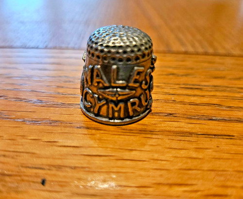 Pewter wales cymru thimble - pewter,
