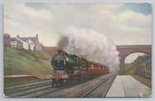 Postcard Great Central Railway GCR Ambulance Train Locomotive Steam Engine WWI