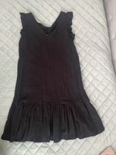 NEXT Black Linen Mix Tie Back