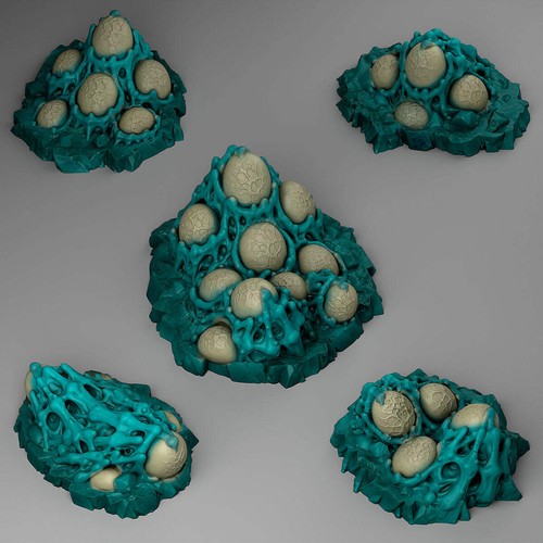 Alien slime eggs scatter - alien,