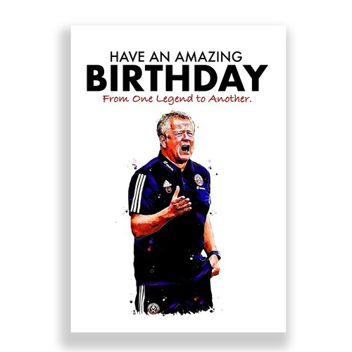 Sheffield united birthday card - united,