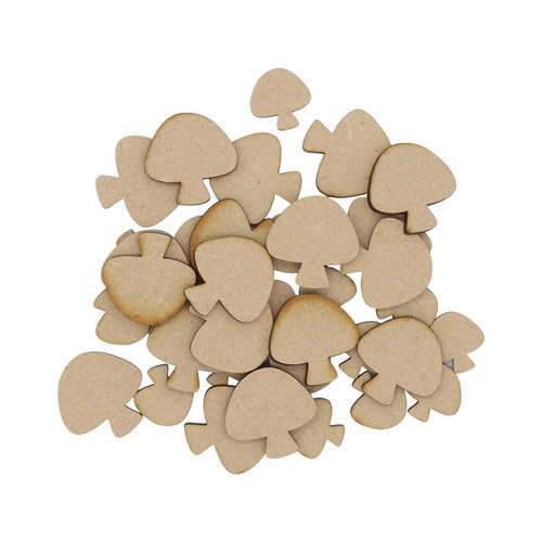 Wooden plain mushrooms - wooden, mdf