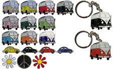 Splitscreen Bus Camper Transporter Type 1 CND ANTI WAR PEACE Enamel Pin Badges