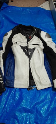 Dainese leather jacket black - dainese,