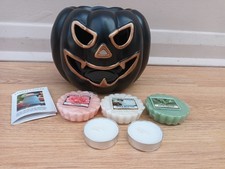 Yankee Candle Pumpkin Halloween Wax Melt Warmer Tart Burner Very Rare Retired