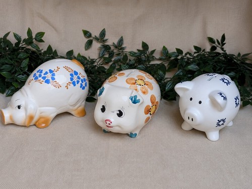 Vintage ceramic piggy bank - vintage,