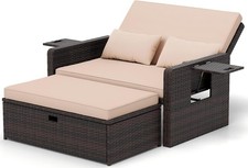 Garden Patio Rattan Daybed