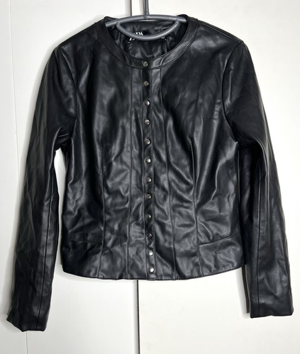 Zara black faux leather vegan - zara,