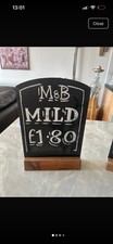 Pub Bar Table Top Wooden Sign