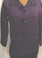 Ladies warm wool rich cardigan