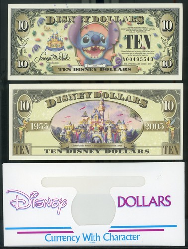 Disney dollar stitch 50th - dollar,