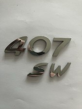 Peugeot 407 SW Badge Logo Rear