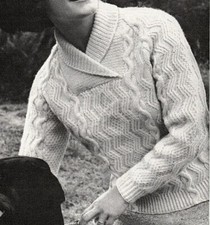 Ladies sweater knitting
