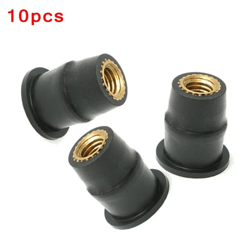 Rubber well nuts 10pcs - nuts, m5