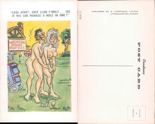 Cartoon nudist golf club d - cartoon,