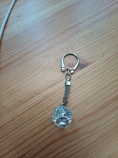disney swarovski round keyring mickey mouse