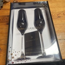 Black Diamante Crystal Lead