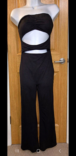 Shein black strapless cut - strapless, cut-out