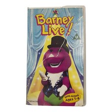 Barney Live! VHS 1994 PolyGram Video Children's Musical Show U Certificate