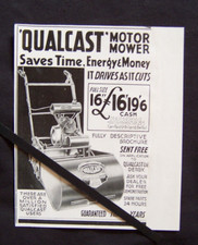 QUALCAST MOTOR LAWN MOWER 1938