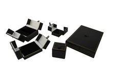 LUXURY DOUBLE DOOR LEATHERETTE BOX RANGE JEWELLERY SHOP QUALITY GIFT DISPLAY BOX