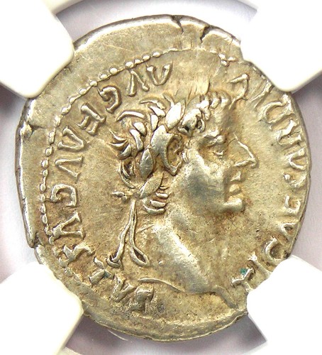 Tiberius denarius silver - tiberius,