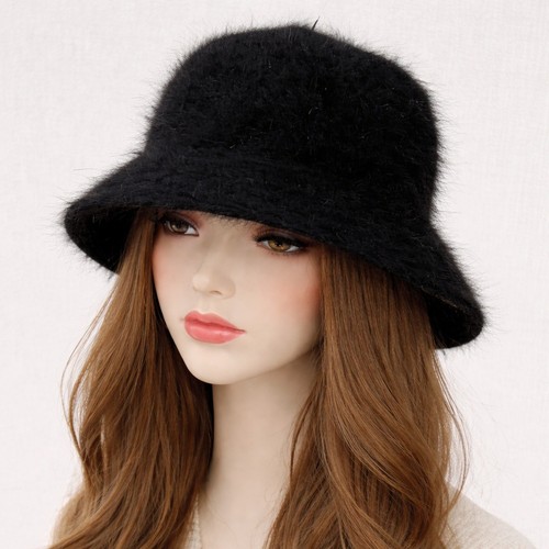 Dny black angora blend fuzzy - black,