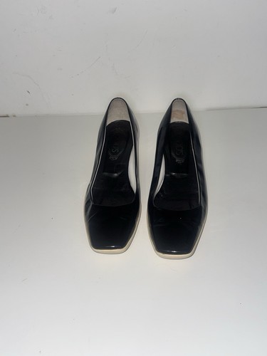 Black patent leather - , square